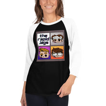 Load image into Gallery viewer, Cartoon Jags 3/4 sleeve raglan shirt