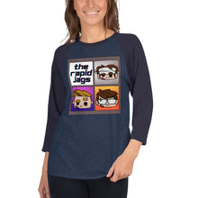 Load image into Gallery viewer, Cartoon Jags 3/4 sleeve raglan shirt