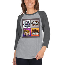 Load image into Gallery viewer, Cartoon Jags 3/4 sleeve raglan shirt