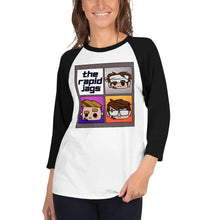 Load image into Gallery viewer, Cartoon Jags 3/4 sleeve raglan shirt