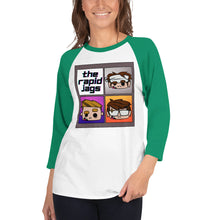 Load image into Gallery viewer, Cartoon Jags 3/4 sleeve raglan shirt
