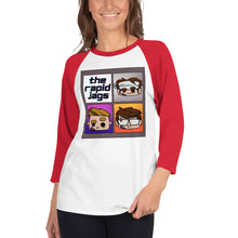 Load image into Gallery viewer, Cartoon Jags 3/4 sleeve raglan shirt
