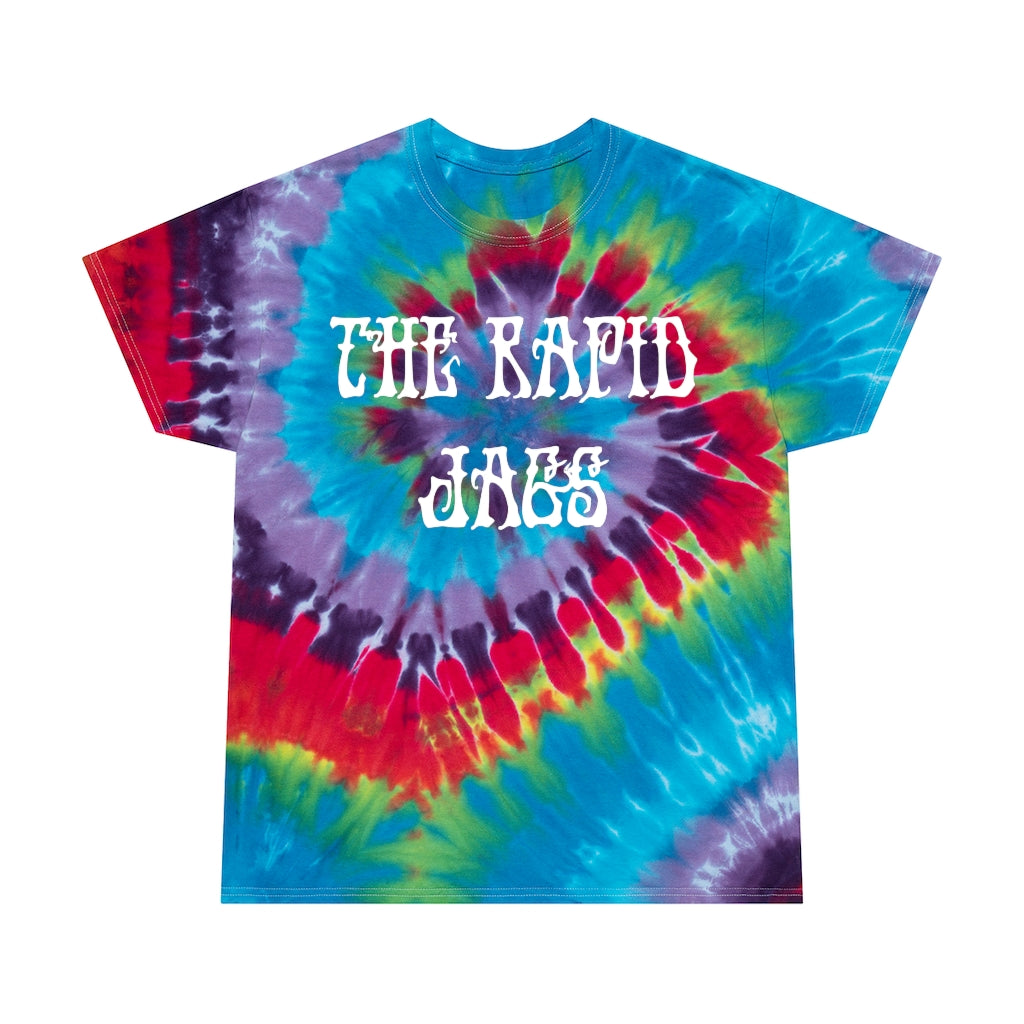 Tie-Dye Jags, Spiral White Font