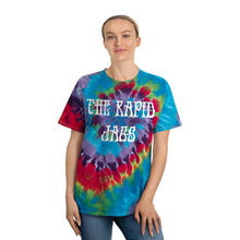 Load image into Gallery viewer, Tie-Dye Jags, Spiral White Font
